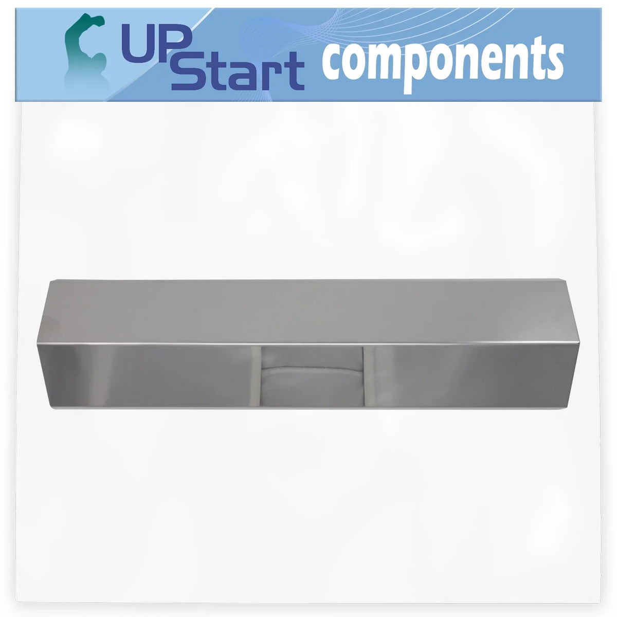 Charmglow Heat Replacement Parts 810-8410-F Bar, for Tamer, Plate Flavorizer Burner Compatible Deflector, Flame Cover 2-Pack Bar, Stainless Shield Guard, BBQ Grill Tent Barbeque Vaporizer - Steel 15"