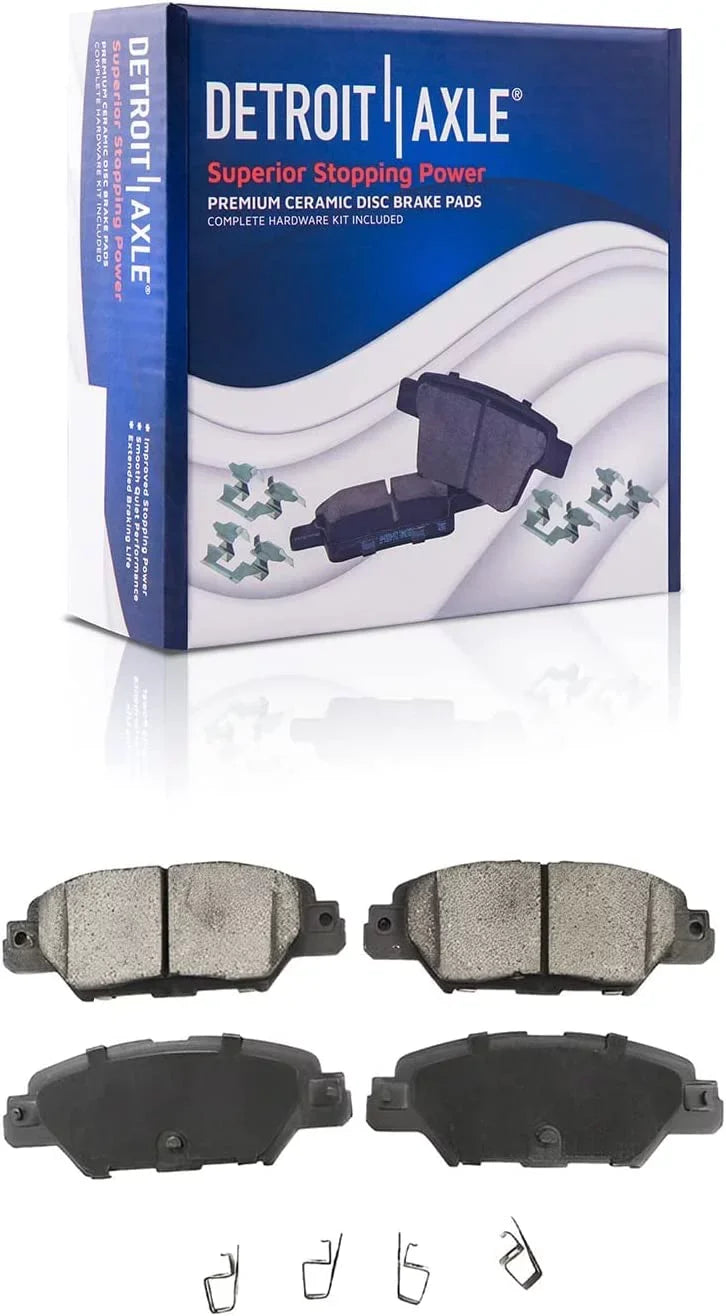 and 2018 REAR Disc Ceramic for Brake Kit Replacement Brake Detroit 2019 2017 Brakes Rotors 2020 2016-2021 Mazda - Pads Axle CX-5
