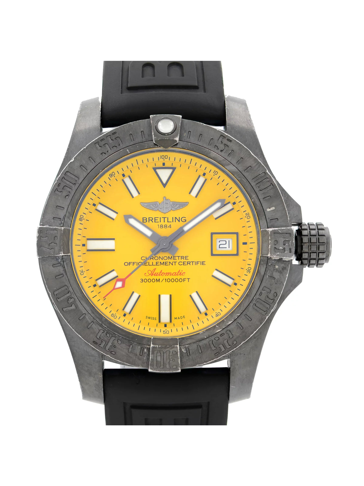 Steel Watch Avenger M17331E2/I530-153S Mens Seawolf II Black Breitling Automatic
