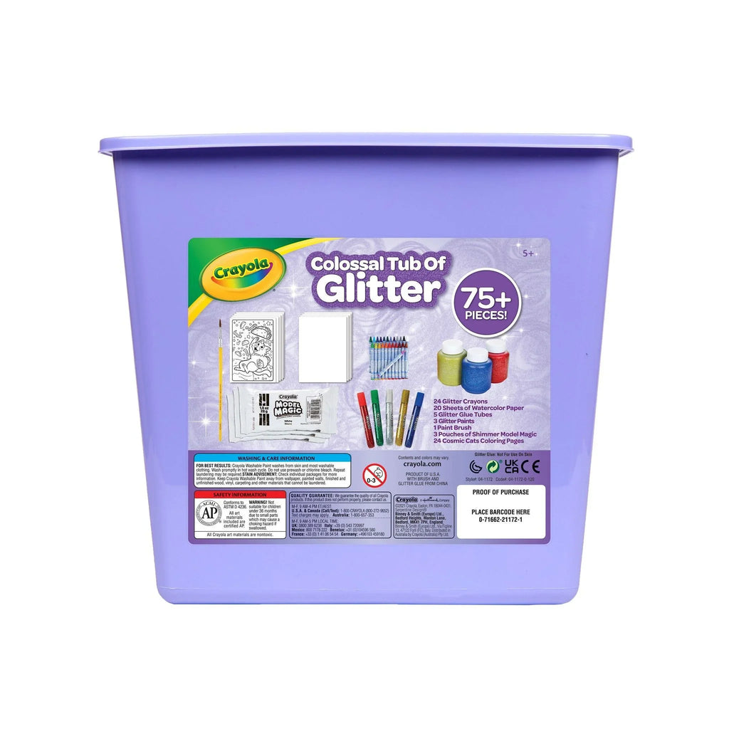 80+ Glitter Creative Child Gift Toy, Kit, Supplies, Unisex and School Arts Crafts Crayola Glitter for