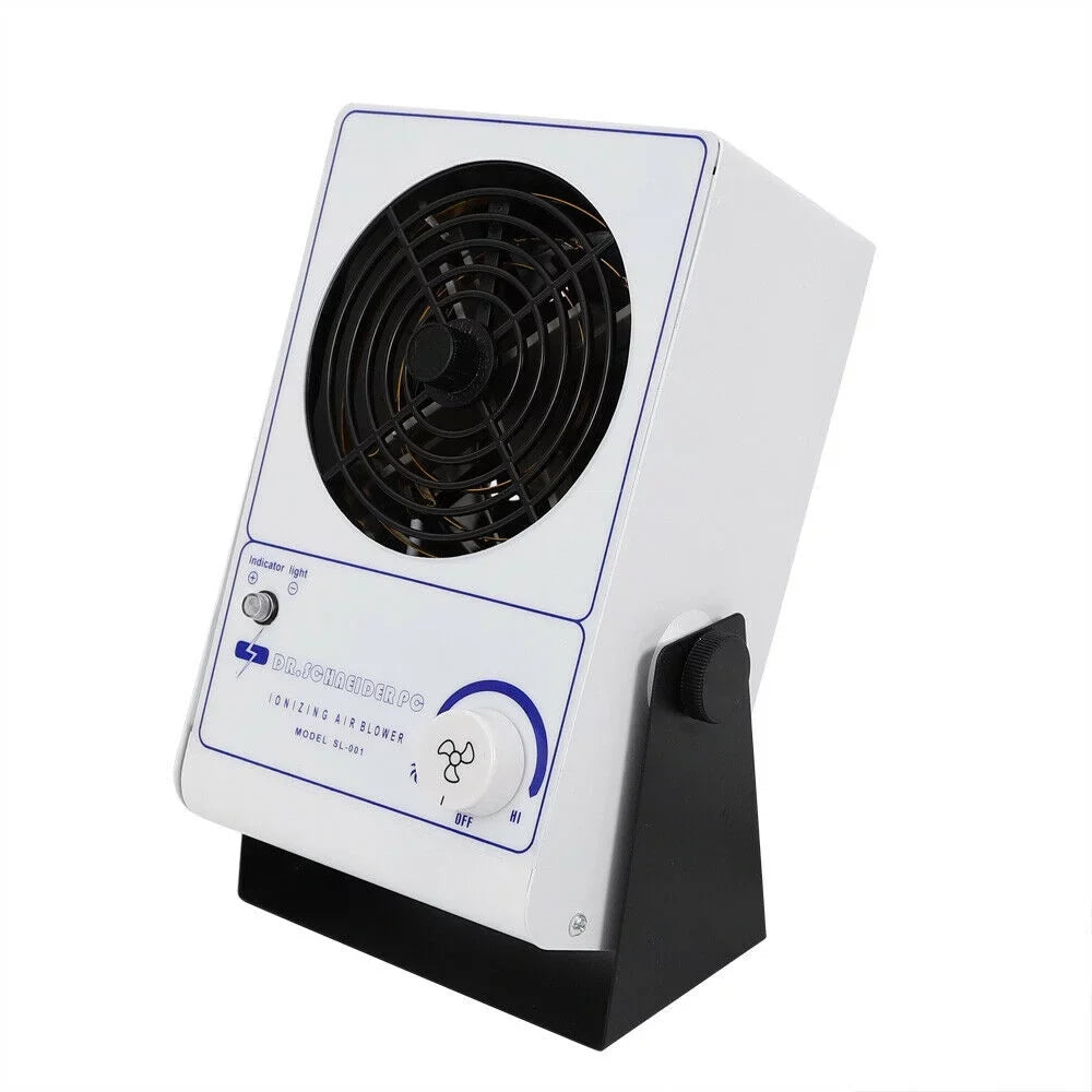 Discharge Fan Ion Static Ionizer Air Eliminator 110V OUKANING Ionizing Blower Anti-Static