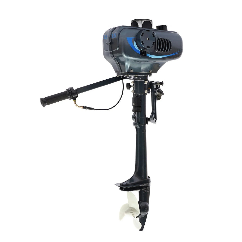 Boat HP System Engine Fishing Boat with 3.5 Outboard Water Motor Engine Cooling 2-Stroke