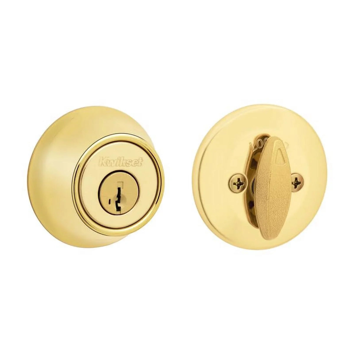 RCAL - Kwikset Deadbolt, 660 SMT Security CP Quantity 1 Polished 3 RCS Brass Single-Cylinder K6