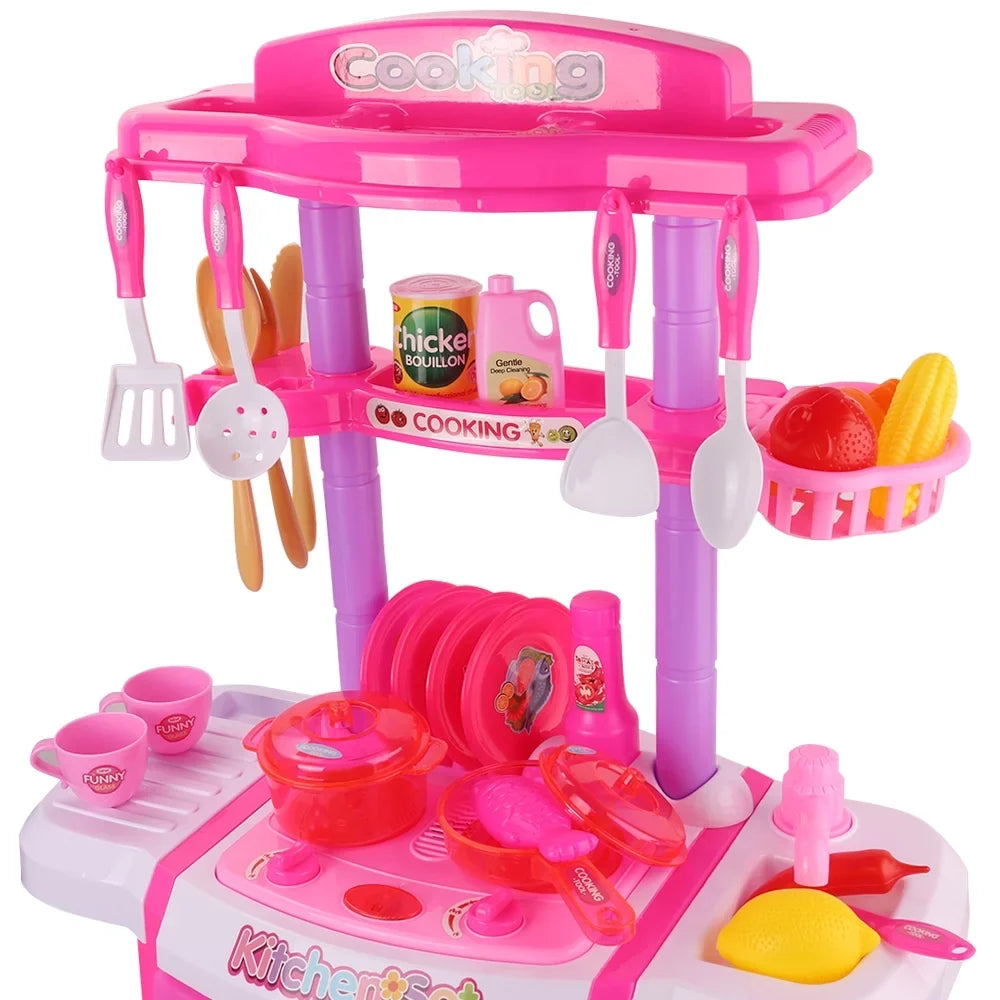 Set Pretend Cups, Cooking with Food, Pots Play Little Pans and Kitchen Utensils, Chef's