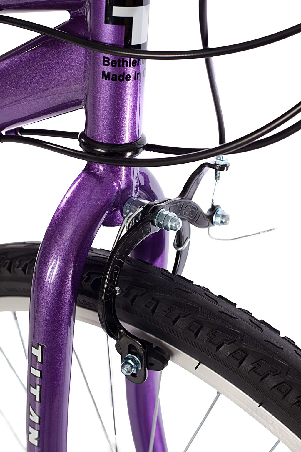 Purple Wildcat Bike, Black Titan Women's and 18-Speed Mountain