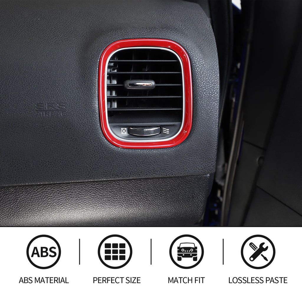 Charger Center 2015-2022,Red Trim Board Covers for Interior Console Dodge Dash CheroCar