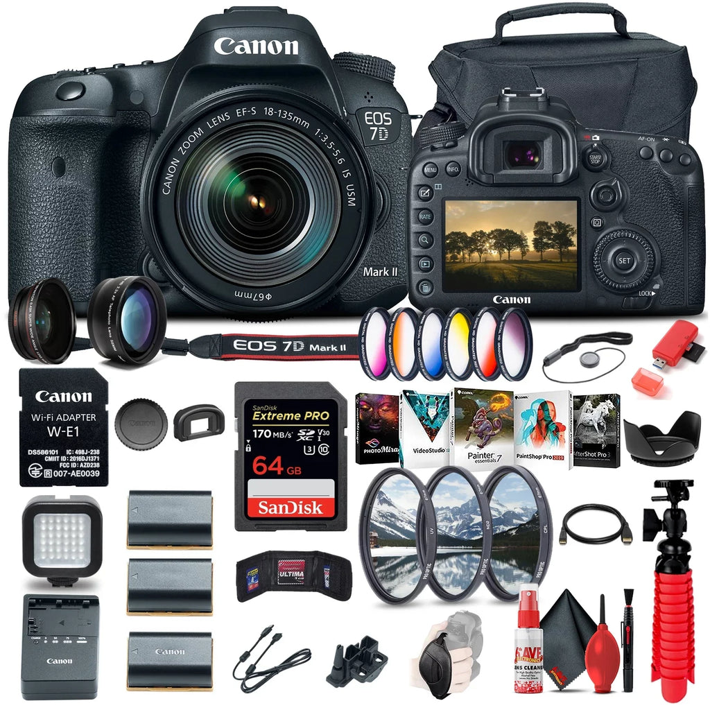 '+ & 18-135mm W-E1 USM Mark More IS Camera f/3.5-5.6 EOS W/ DSLR 7D Canon Lens II