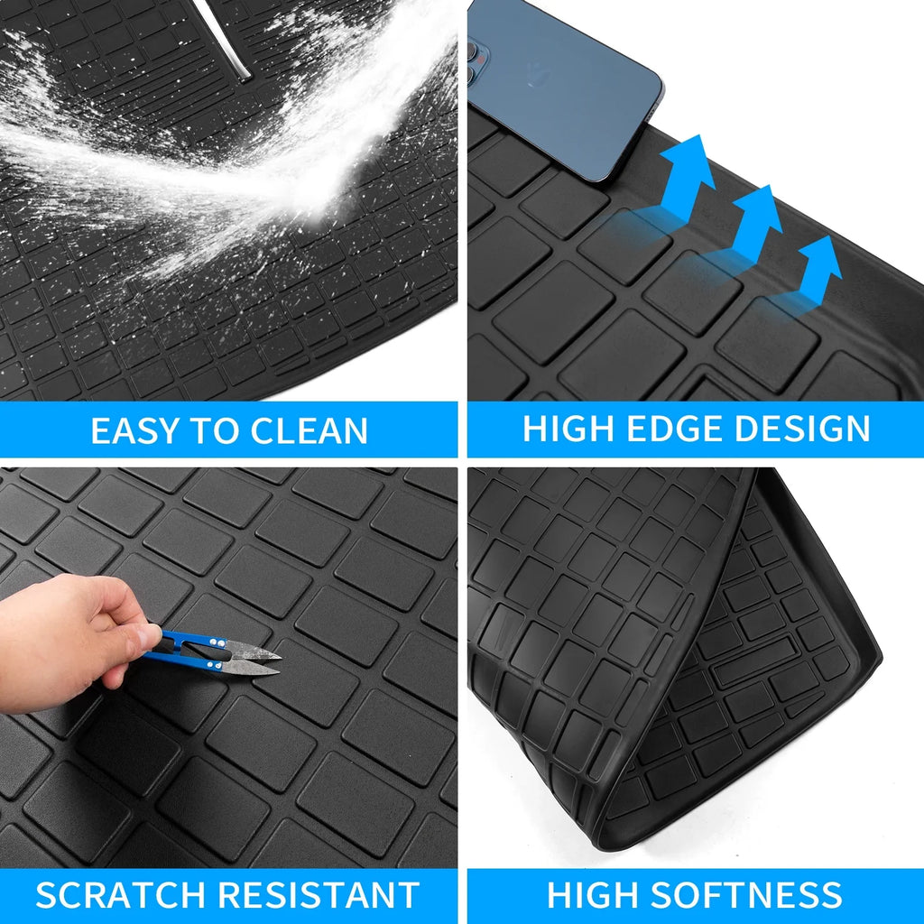 Back Explorer Ford Cargo (Trunk with 2020 Trunk 6&7 2021 Backrest Accessories All Liner Cover 2022 Explorer Mat) Protector Passenger Weather for Seat Fit Mat TPE 2023 Mat