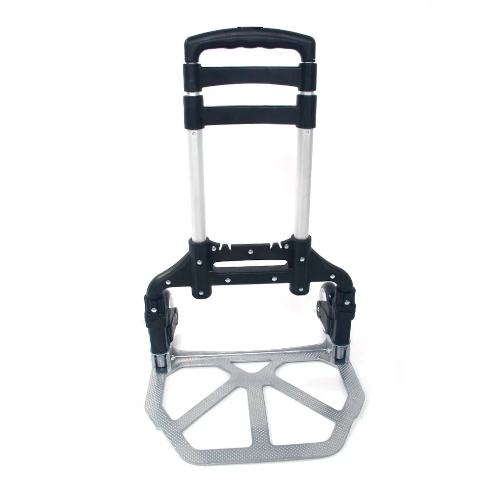 Foldable GoDecor Trolley, Telescopic for Rod, with Black Portable Luggage, Carry
