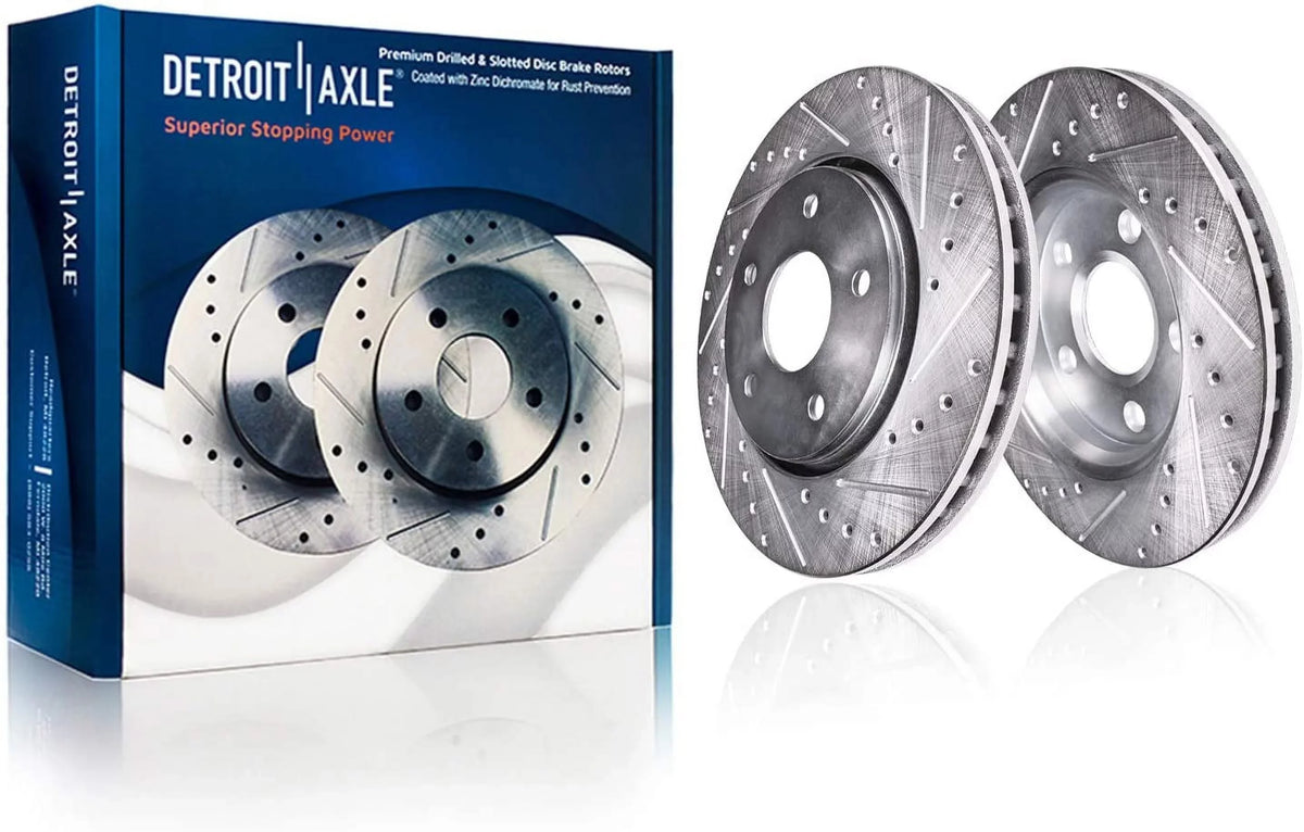 for 2019 Maxima Drilled Detroit Slotted Rotors 16-19 Axle 2018 12.12" - Rotors Rear 09-14 12.56" Front Replacement: Kit 2017 Rear Brake Brake 2016 Nissan Ceramic 2009-2014 Pads Brakes Front