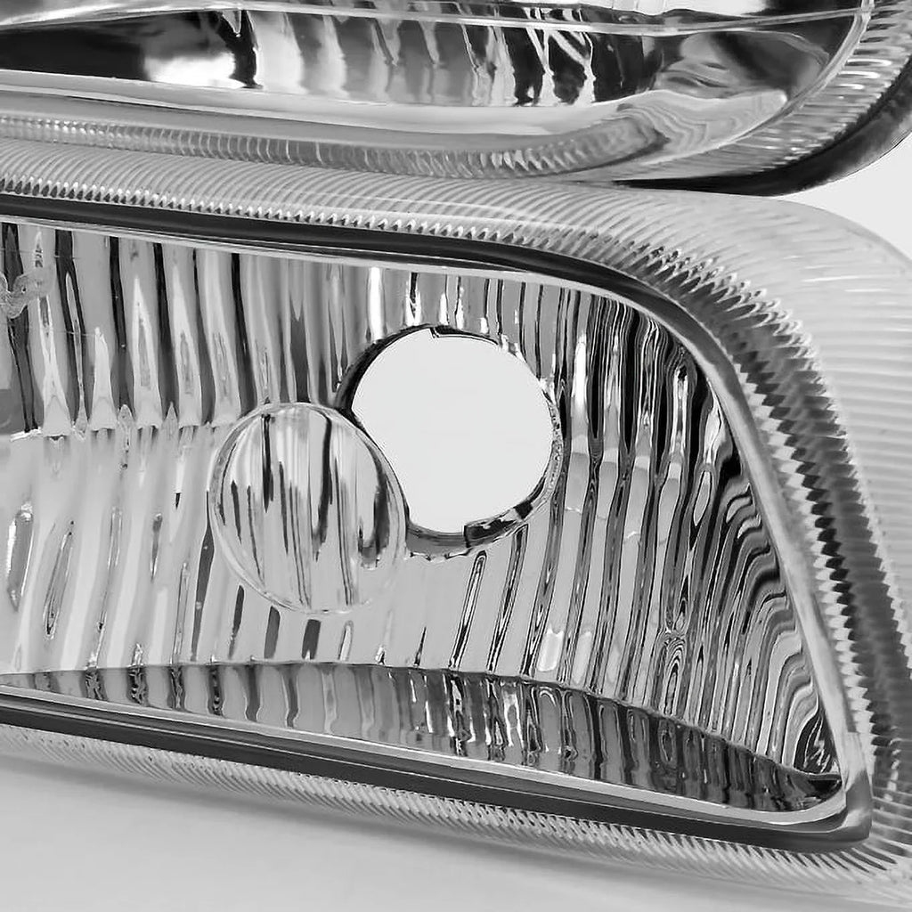 '- Set Headlights With For Chevy Corner Pair Lights Silverado Suburban Clear | AKKON Bumper | Replacement Tahoe 00-06 99-02
