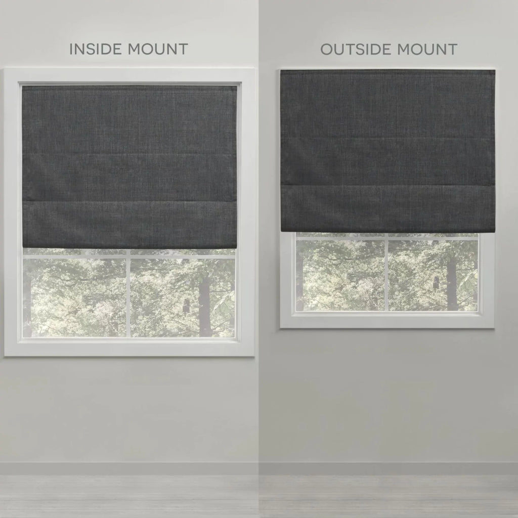 Blackout Roman Home Total 34"x64", Silver Shade, Esme Exclusive
