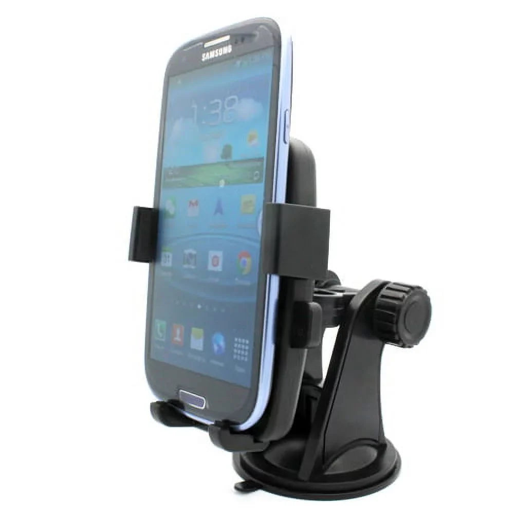 ALW Active Window On5 Galaxy Holder Prevail Active, Easy Phone Sport Glass Car S6 (SM-G860P) Note for Suction Mega 2 2 Windshield Mini Mount Stand S906L S5 Samsung LTE Black Rotating Dock S4, Cradle