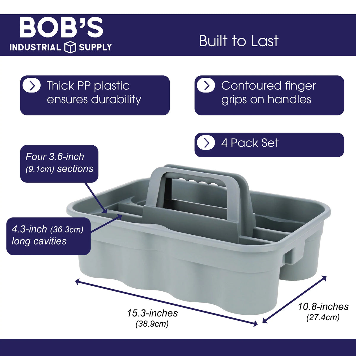 Supplies Set - Caddy BISupply Caddies Bathroom Cleaning Organizer Cleaning 4pk