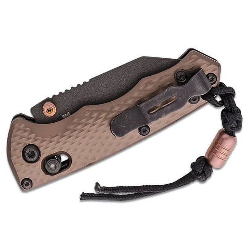 Black - Folding Aluminum Earth CPM-M4 Cobalt Knife Flat Wharncliffe Billet Dark Blade BM-290BK-1 AXIS Handles Benchmade
