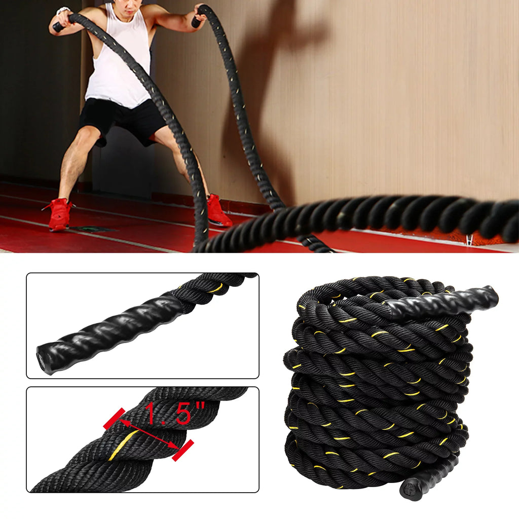 Workout Length Battle Fitness Strength Combat Training Gym Undulation Exercise 50Ft Rope Ropes Power Conditioning