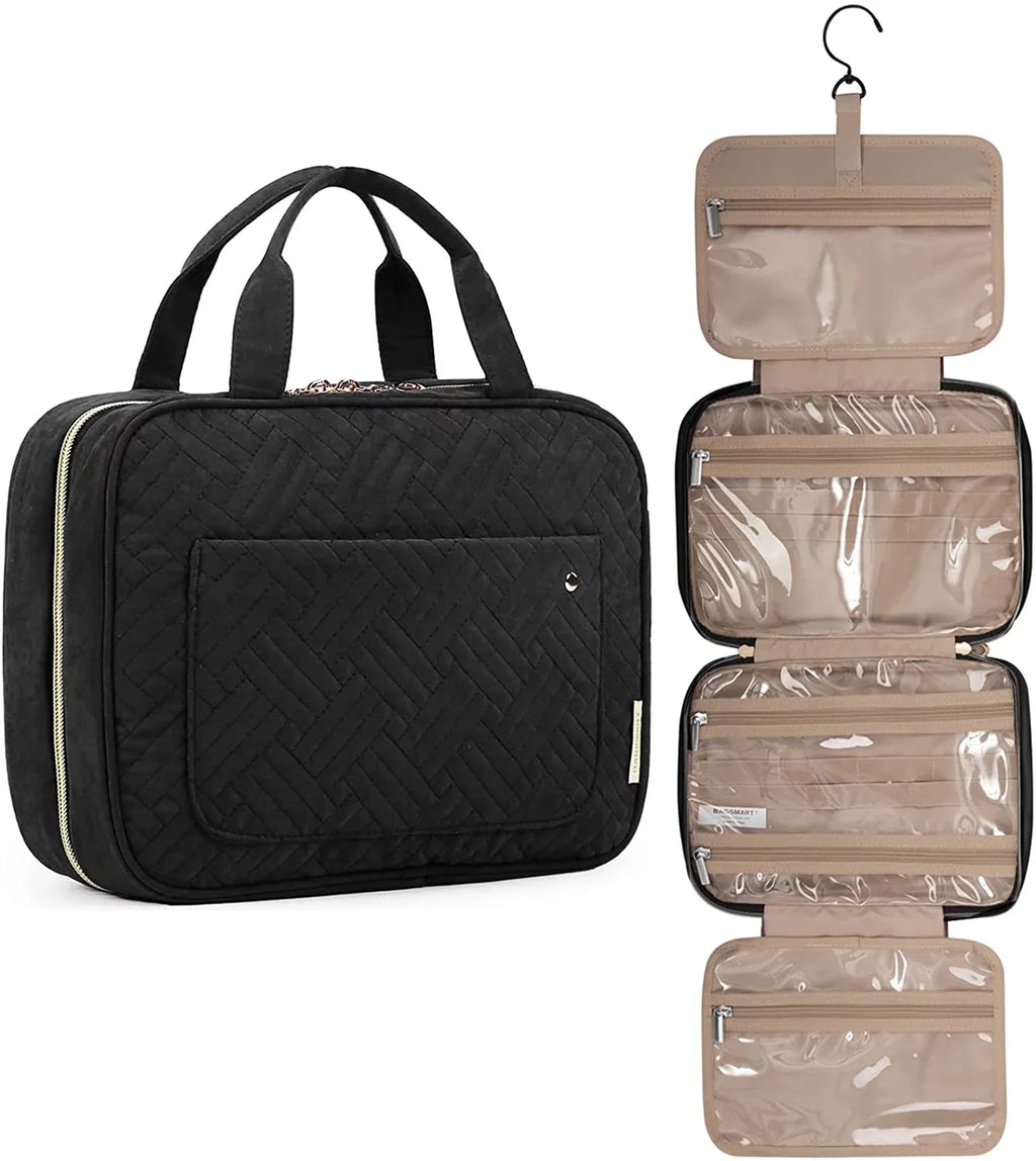 Sized Cosmetic for Makeup Toiletry with Container, Hanging Water-resistant Shampoo, Accessories, Full Travel Toiletries Bag Bag Organizer Travel Bag Hook,