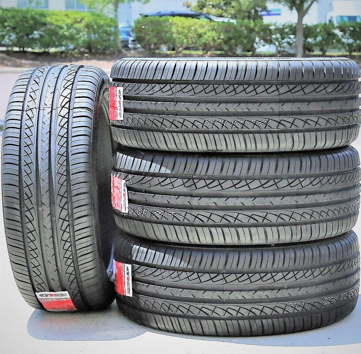 GT, 2015-23 Radial ZR Performance Mustang A/S Mustang Fits: 100Y (FOUR) GT of Set XL High 255/40R19 Ford 4 2014 UHP Premium Ford EcoBoost Champiro Tires AS