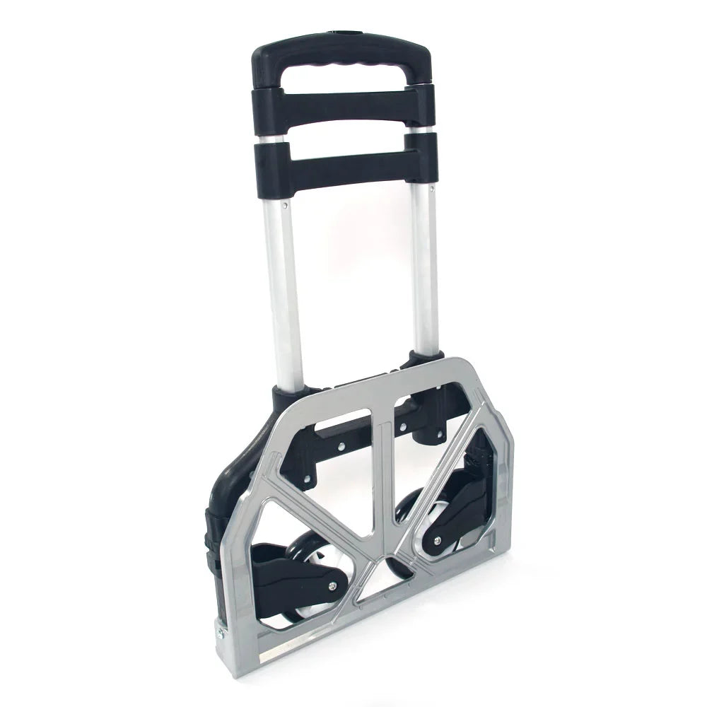 Foldable GoDecor Trolley, Telescopic for Rod, with Black Portable Luggage, Carry