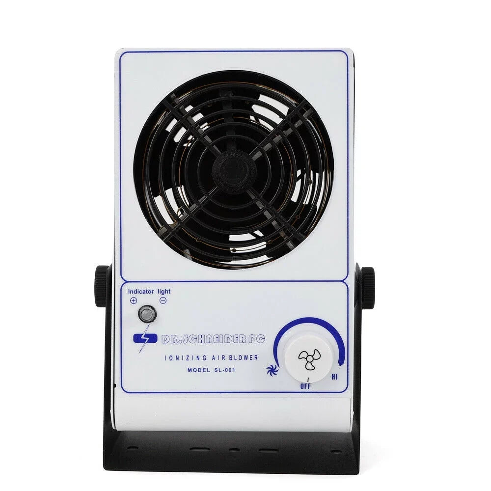 Discharge Fan Ion Static Ionizer Air Eliminator 110V OUKANING Ionizing Blower Anti-Static