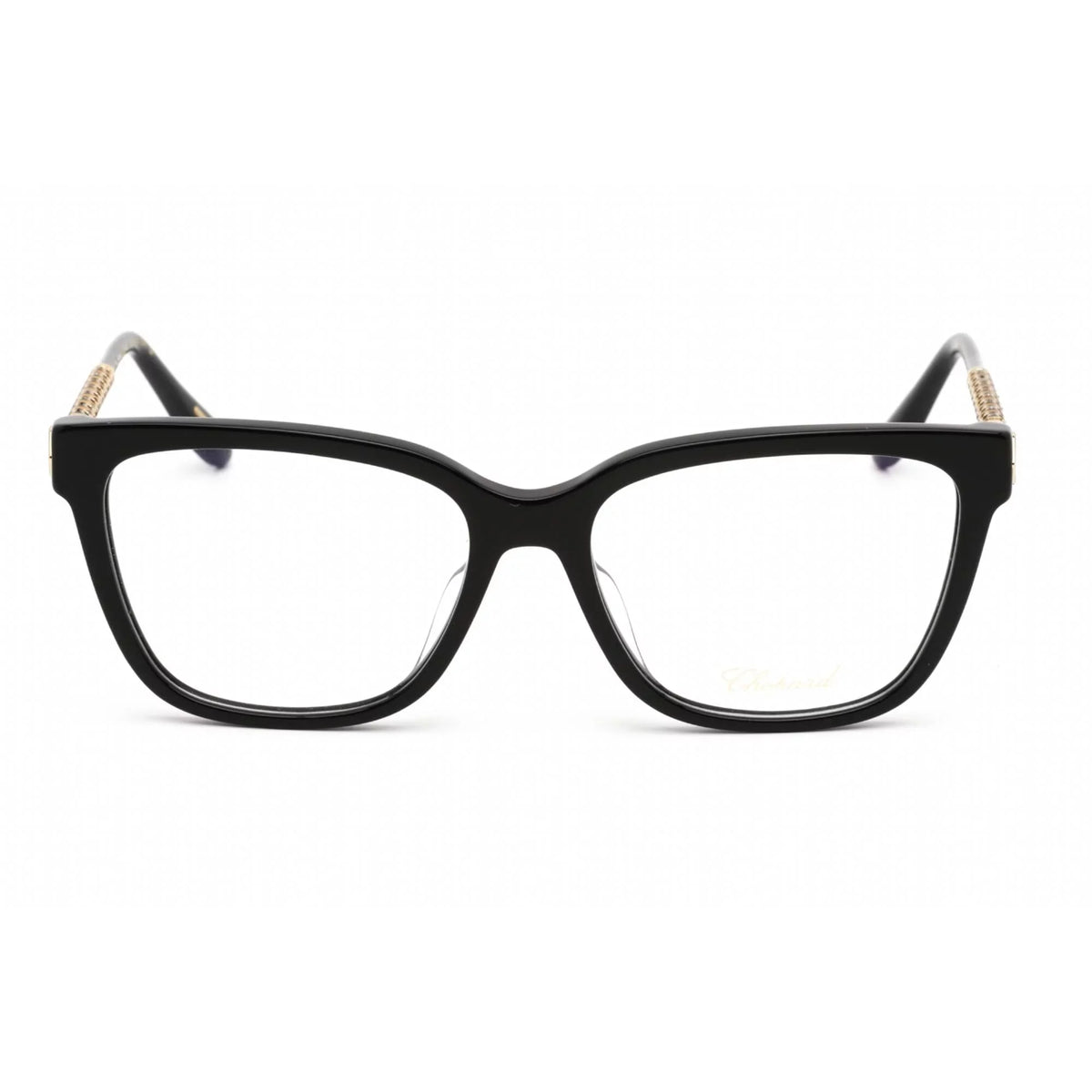 0700 Frame Black/Gold VCH333W Chopard Eyeglasses Shiny Women's