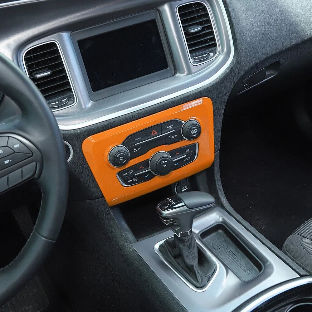 Dash Trim Center Kit Teledu Orange Console Set 17x Panel Cover