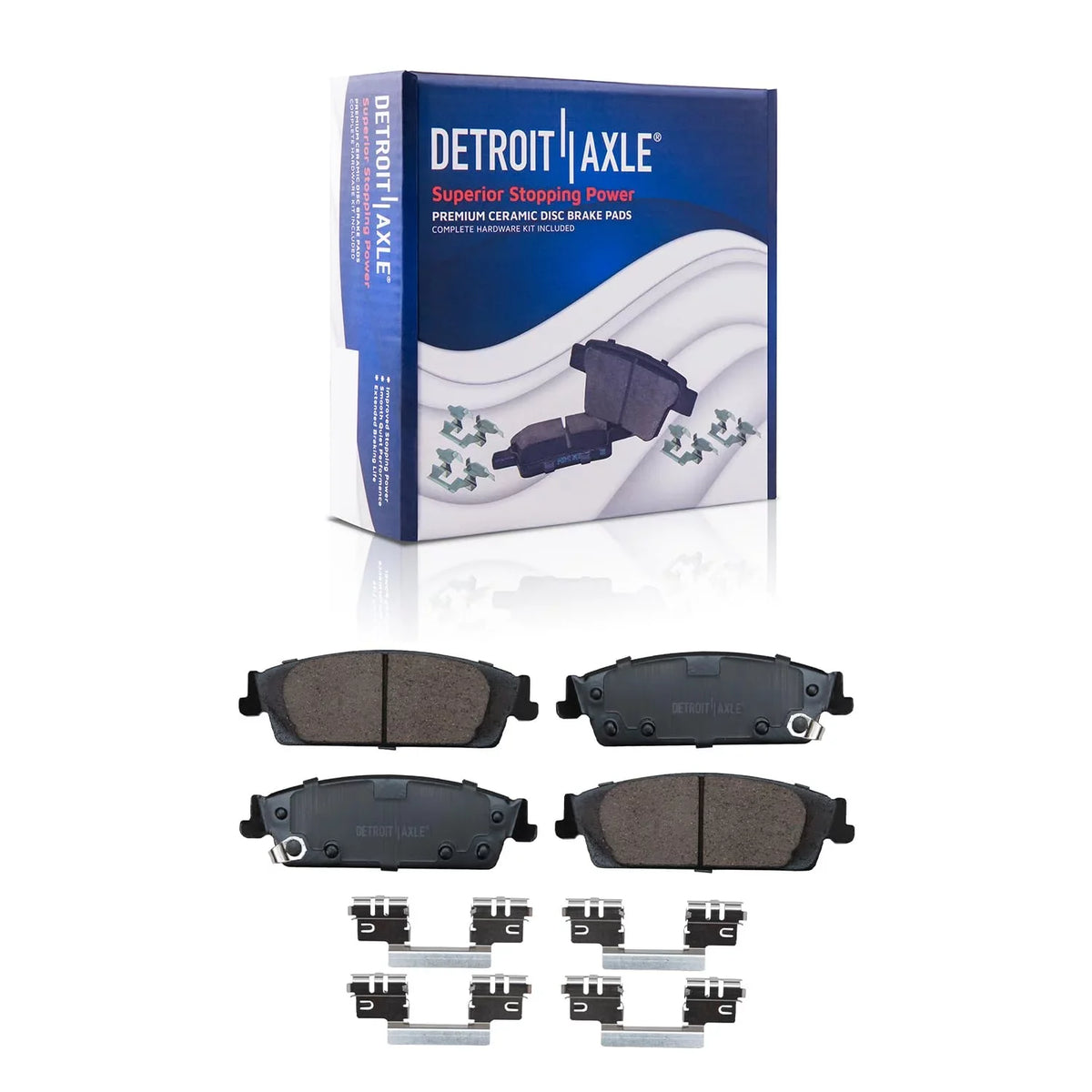 Sierra Tahoe ESV Escalade Rear XL Suburban Drilled & Chevy Replacement Brake 1500 Ceramic Rotors - Brake Axle Detroit Silverado Front Slotted Kit Brakes Pads Yukon for and
