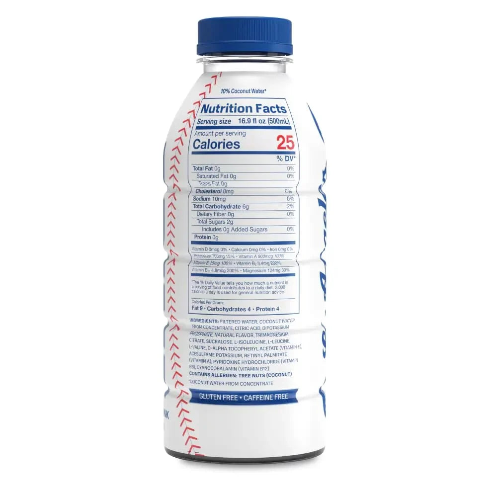 | Drinks | 16.9 for B Sugar Of Edition 12 Dodgers PRIME Antioxidants Electrolyte Limited Fluid | Enhanced | Ounce Hydration | BCAAs | | | Vitamins Sports 2g Ultimate 250mg