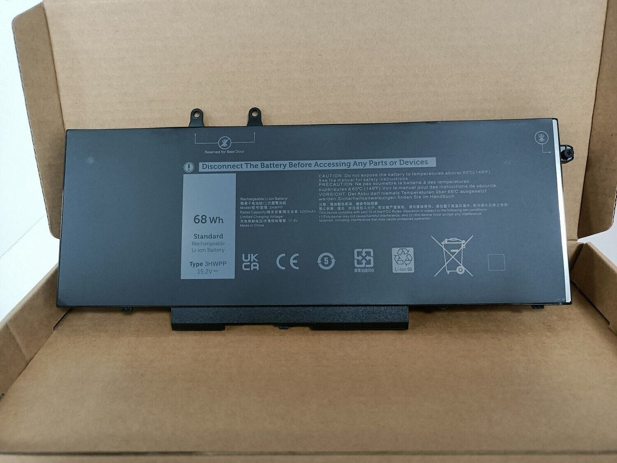 Inspiron 2-in-1 Latitude 3541 1VY7F 2-in-1 03HWPP 5401 Inspiron Battery ✅68Wh 5411 7506 5510 3HWPP Dell 17 for 5511 10X1J 15.2V Black Precision 7706 5410 5501 3551 7500 451-BCMN N2NLL