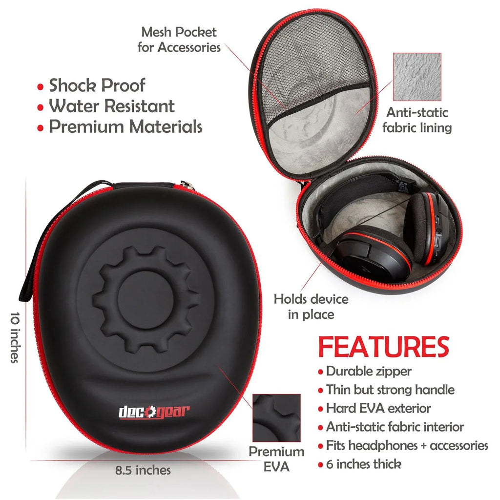 Case Noise-Canceling Wireless (Black) Bundle with Deco Sony Gear Headphones WH-CH710N