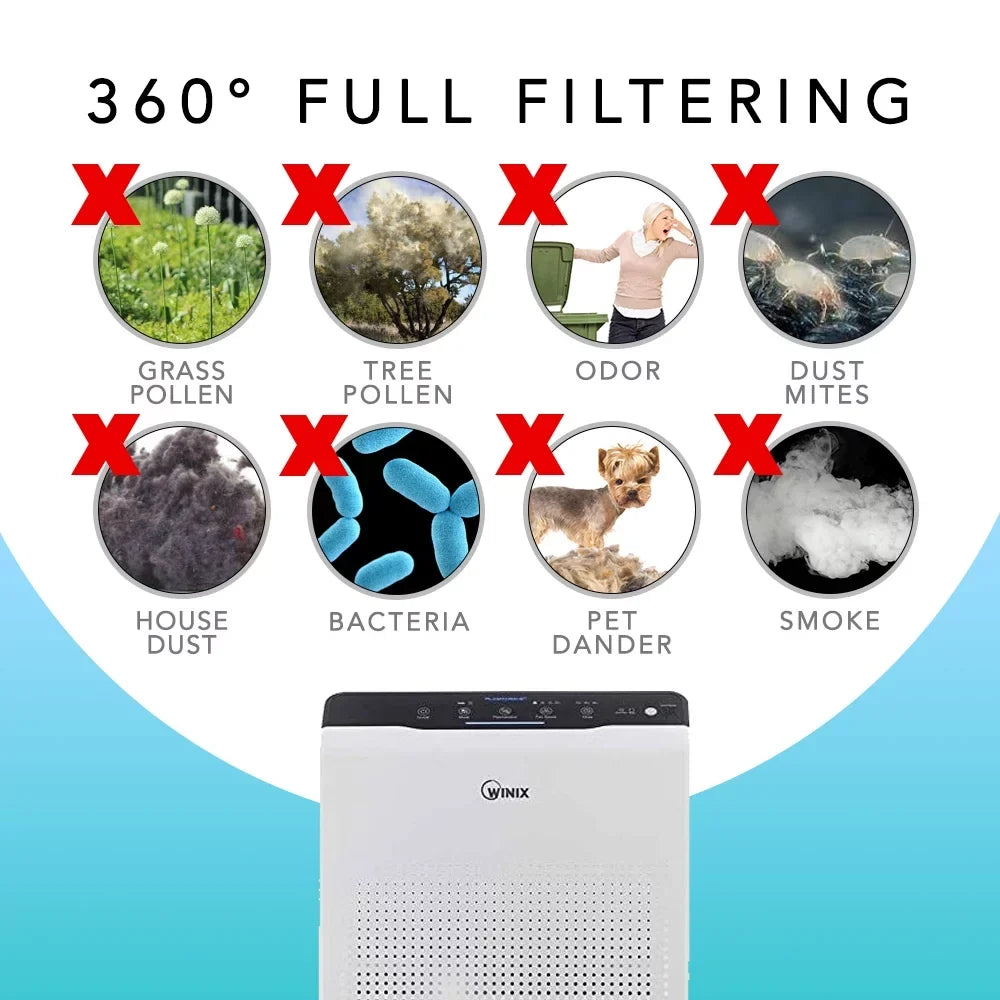 Set) and (2 115115 Winix A C535, for HEPA for Filter 5500 5300 5300-2, 6300-2,P300, Replacement Filter
