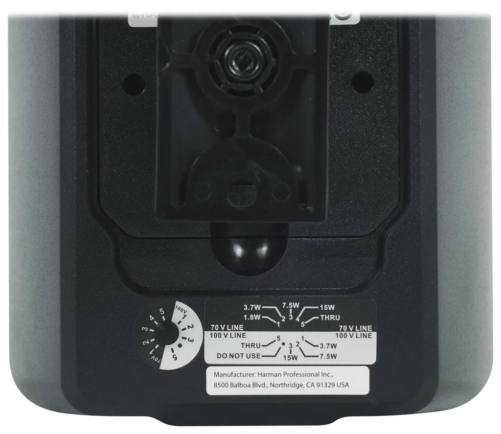 Amp + 70v JBL Control Black Speakers Wall 3" (4) 23-1 Indoor/Outdoor Commercial