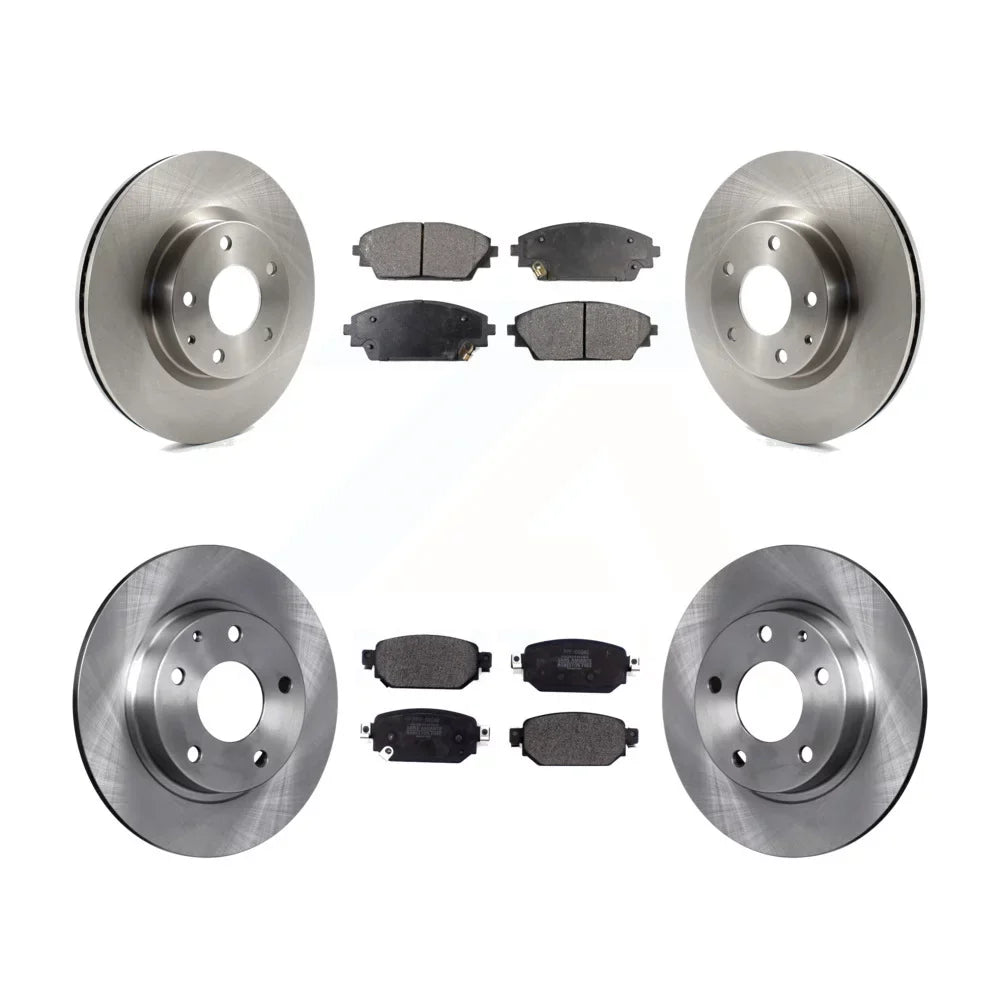Kit K8F-102584 CX-3 Disc Rotors Brake - Rear 2019-2021 Semi-Metallic Mazda Auto For Pads And Front Transit AWD