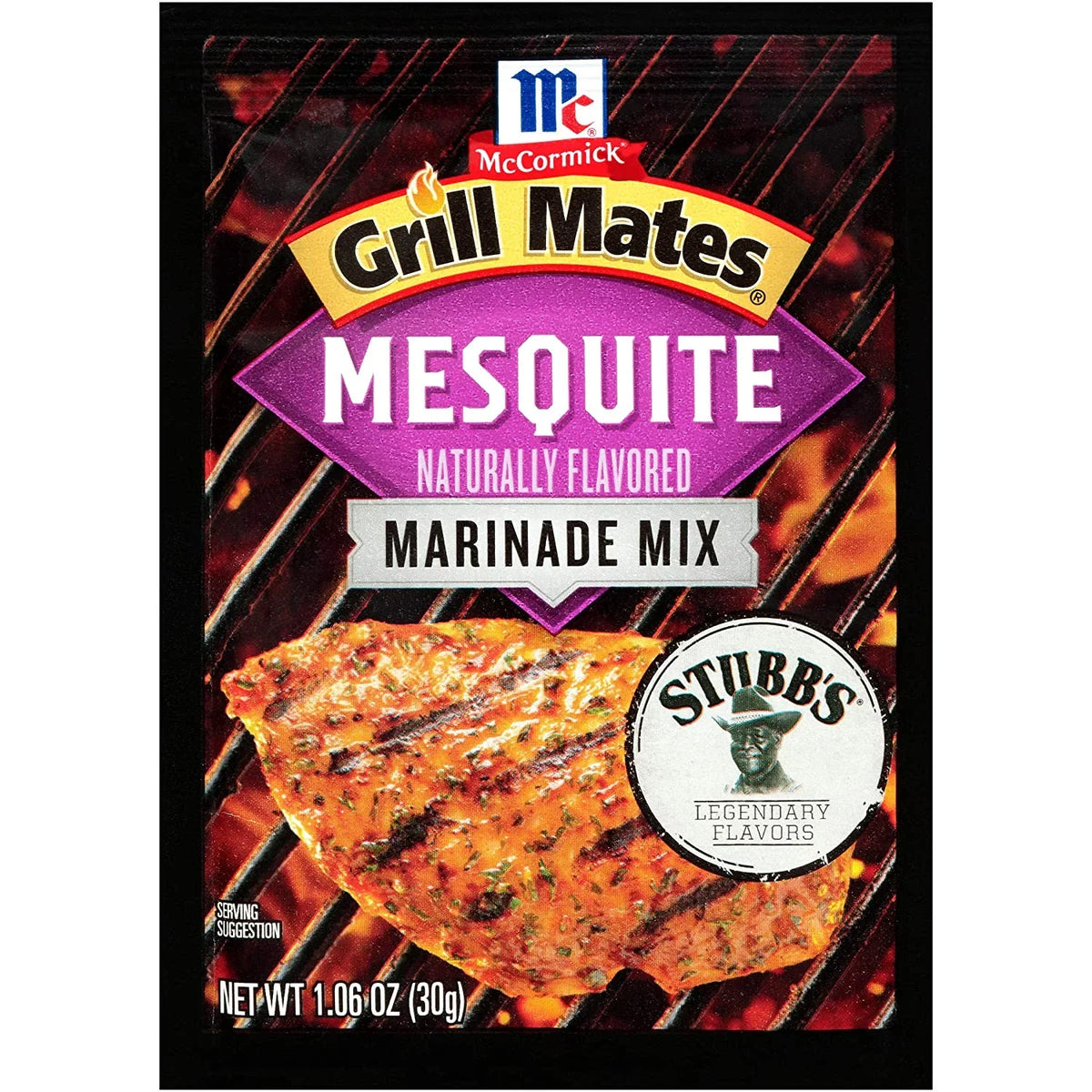 Mesquite Marinade, McCormick oz, of 1.06 Mates Grill Pack 12
