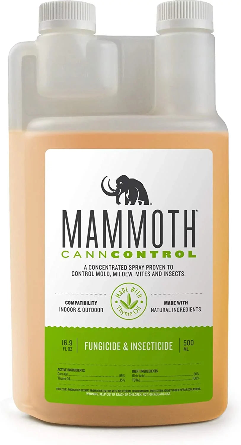 Mildew for Indoor Powdery Plants Insecticide Natural Spray Spray Concentrated Mammoth Fungicide ELIMINATES for (500 mL) Plants, Outdoor Whiteflies Insecticide Thrips CANNCONTROL Spider Mites Miticide