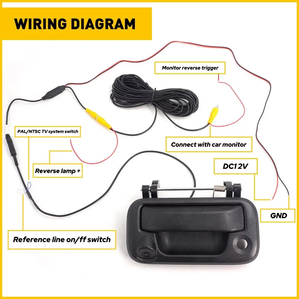 F550 2008-2014 F250 Rear F350 Fits F450 Tailgate 2004-2014 with F150 Camera For Backup Handle Camera View Ford