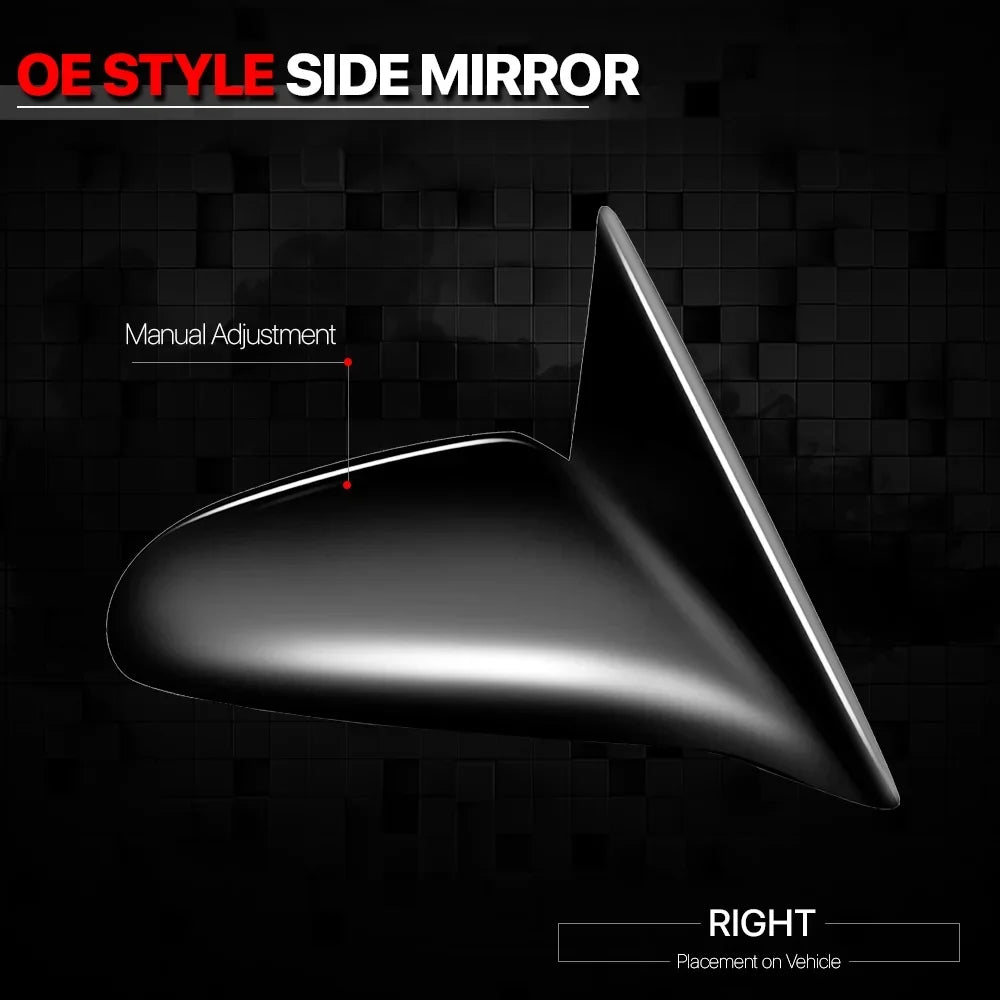 Suzuki View Chevy/GEO Metro 1995-2001 Espejos Door Rear Door Swift Passenger Side Right For Operated 98 Manual 00 Mirror 97 96 99