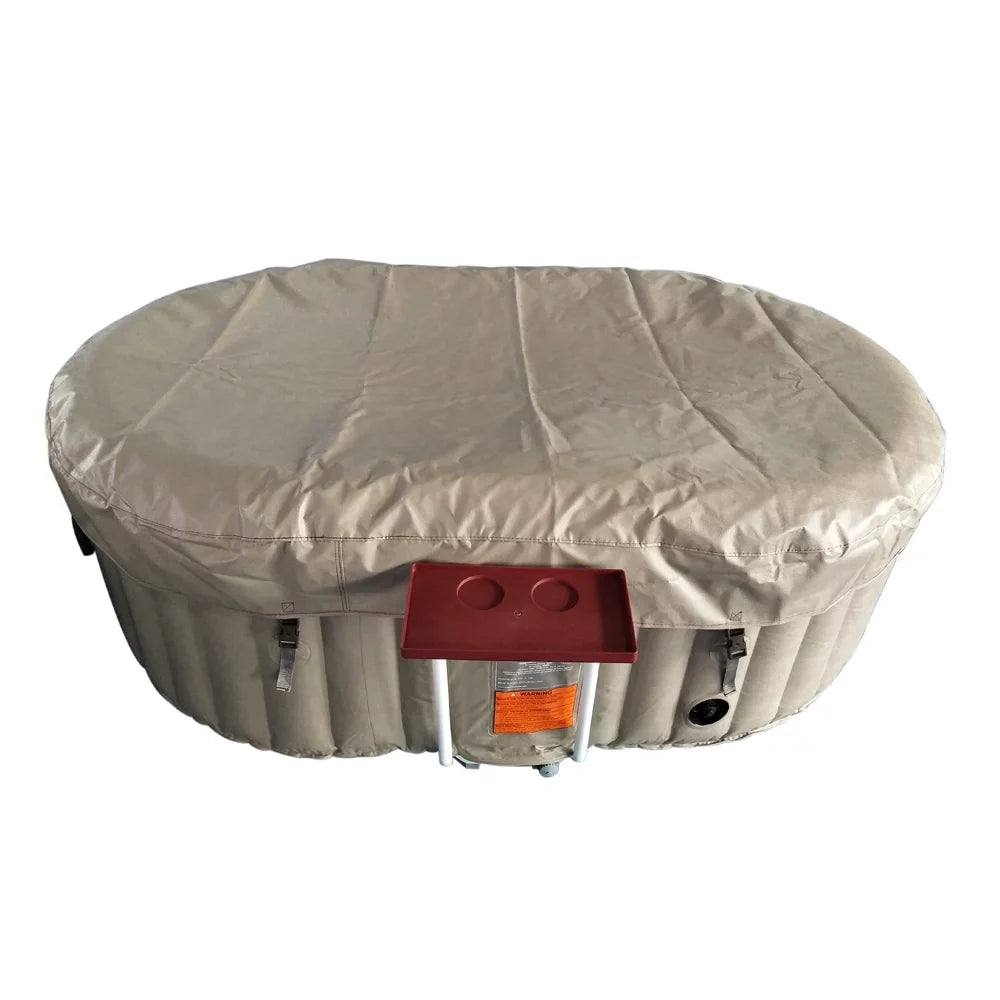 Person 145 ALEKO Cover Gallon with Oval 2 Hot Brown Jetted Inflatable Tub