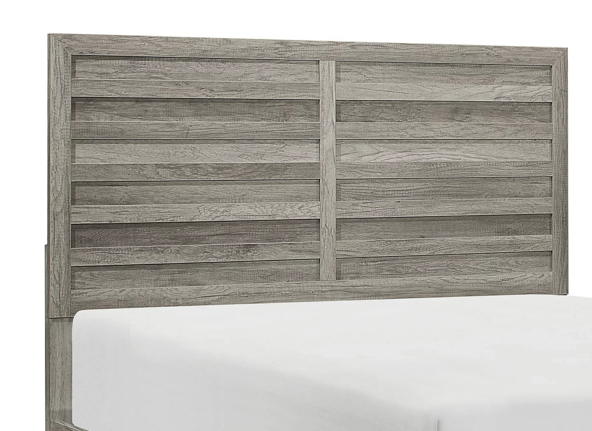 Finish Furniture Bedroom Style Bed Gray King Classic Rusticated Size 1pc Eastern Weathered