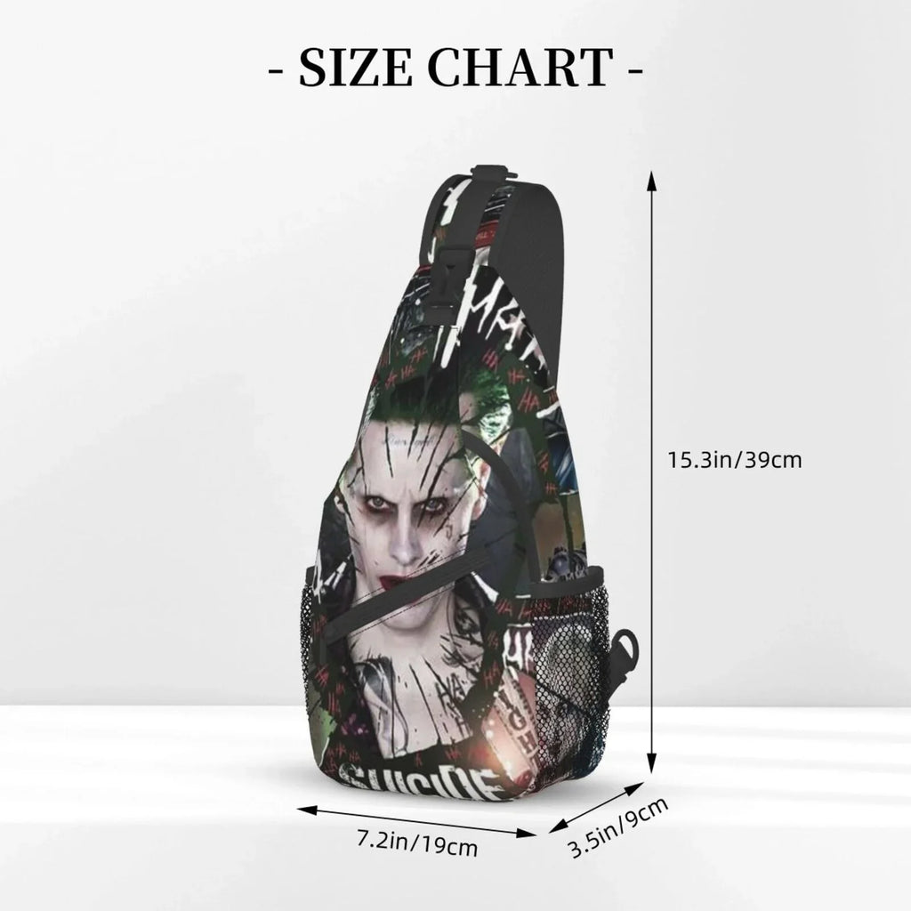 Teen Sling Travel Bag Suicide Adults Squad Chest Daypack Joker Backpack Bags Diagonally Crossbody Men Women For