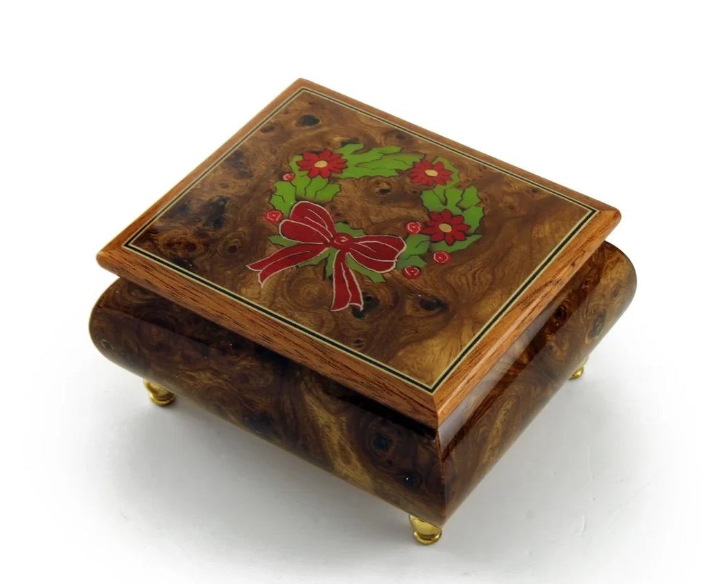 Theme Music Christmas Note with Christmas Inlay Wood a 18 - Holy Wreath Box Sorrento Night .0 Handcrafted of