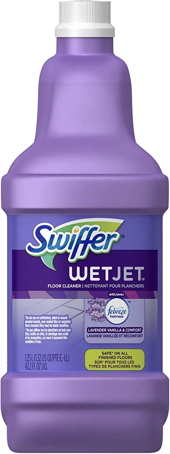 42.2 Comfort, Wet & (Pack Ounce Cleaner Refill, Floor Solution Vanilla 4) Fluid Lavender Swiffer of Jet