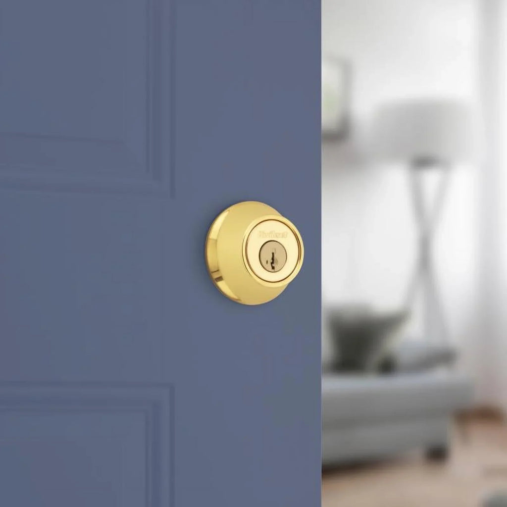 RCAL - Kwikset Deadbolt, 660 SMT Security CP Quantity 1 Polished 3 RCS Brass Single-Cylinder K6