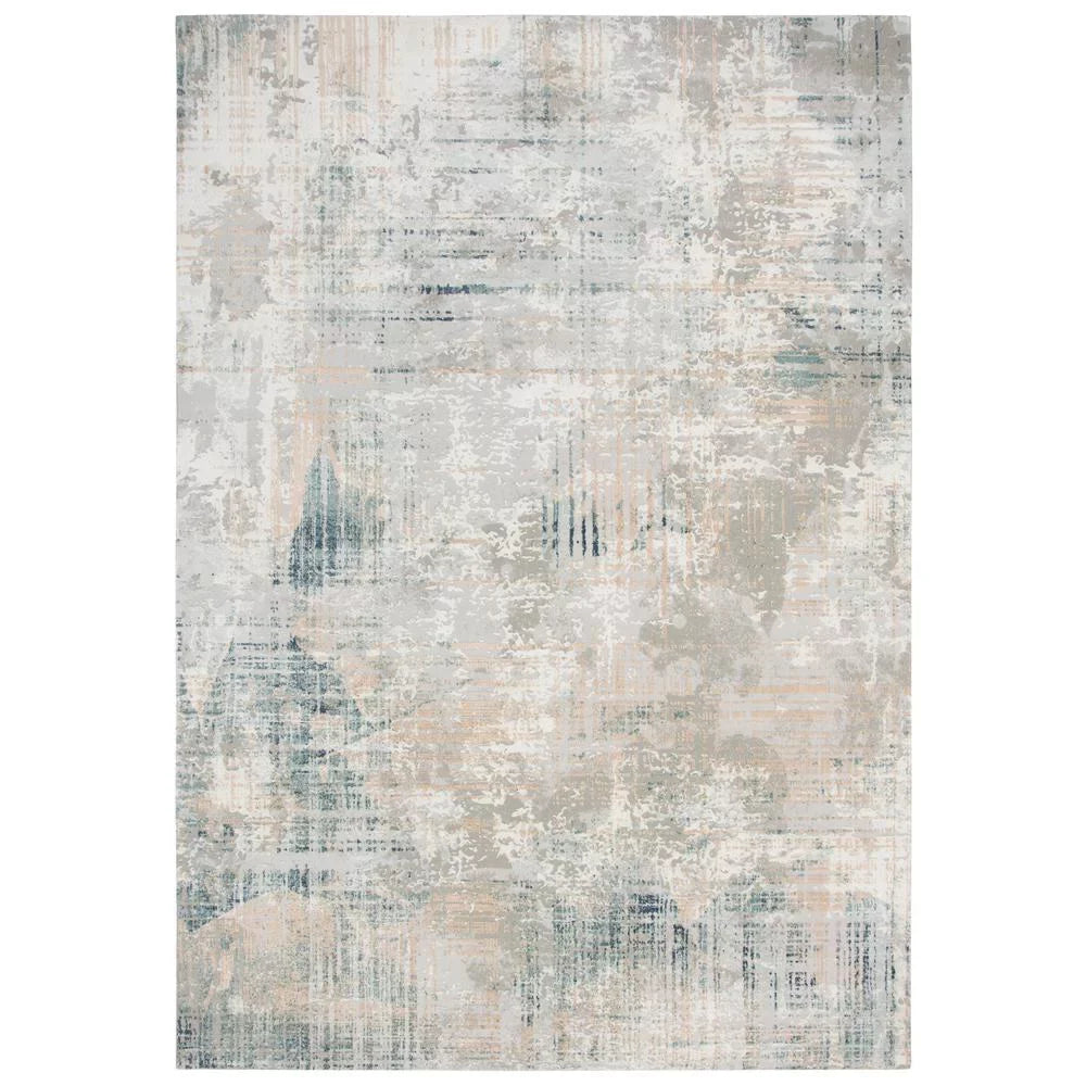 Glamour Gray Decor Ivory Power-Loomed 7'10"x9'10" / Area Alora /Ivory Rug Gray /
