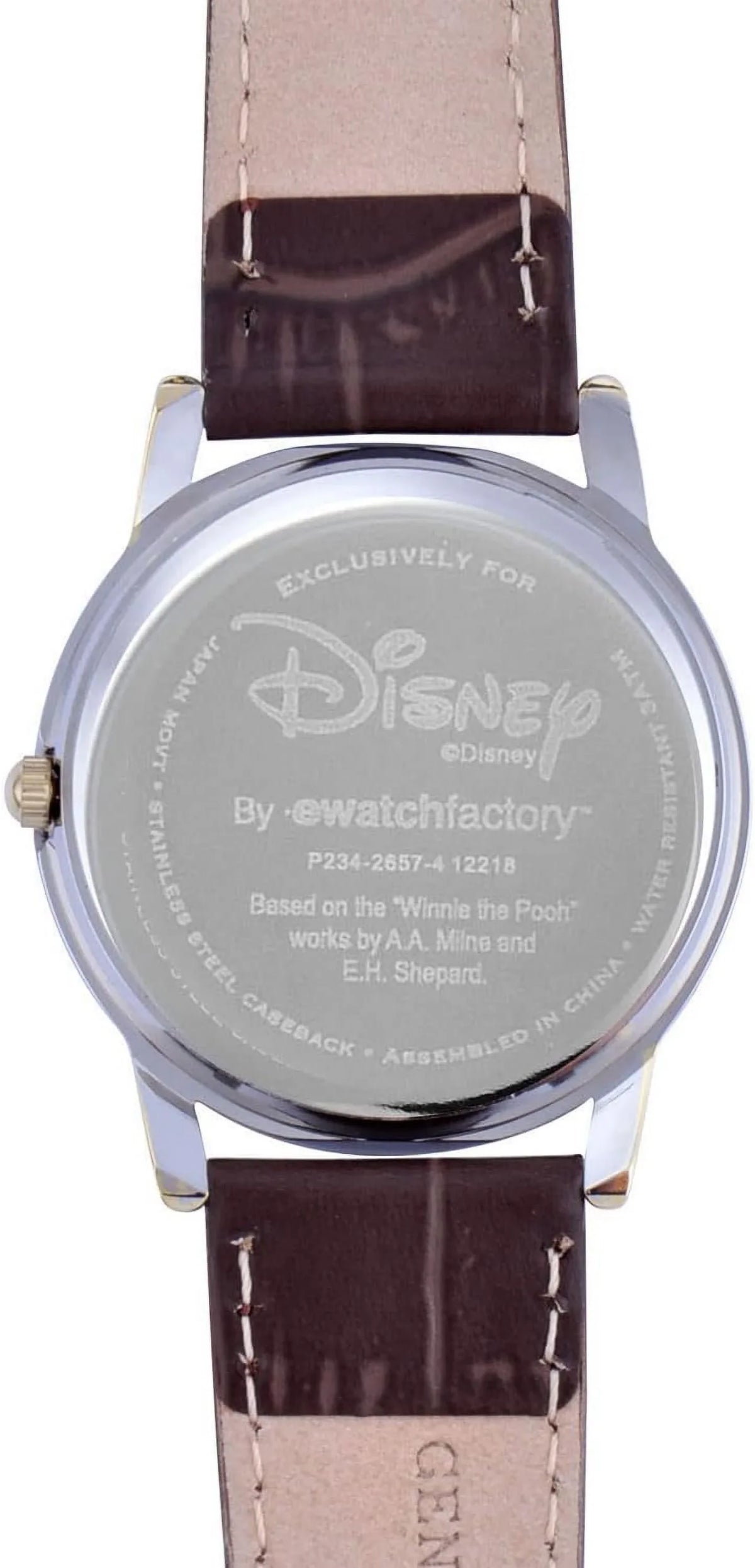 Leather Men's Cardiff Silver and Winnie Brown Gold Watch, Alloy Strap