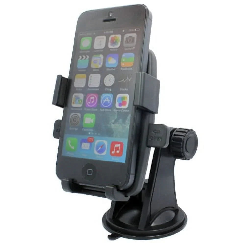 ALW Active Window On5 Galaxy Holder Prevail Active, Easy Phone Sport Glass Car S6 (SM-G860P) Note for Suction Mega 2 2 Windshield Mini Mount Stand S906L S5 Samsung LTE Black Rotating Dock S4, Cradle