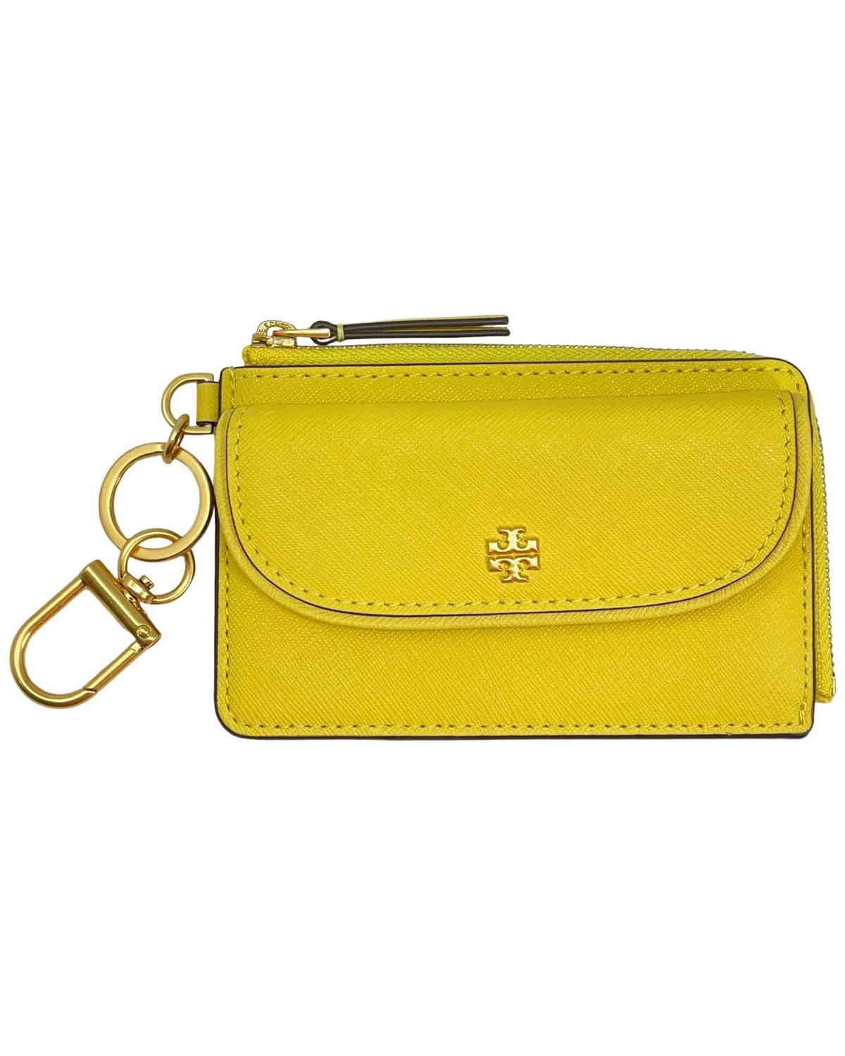 Tory Case Zip Burch Card Leather Emerson (Yarrow) Saffiano