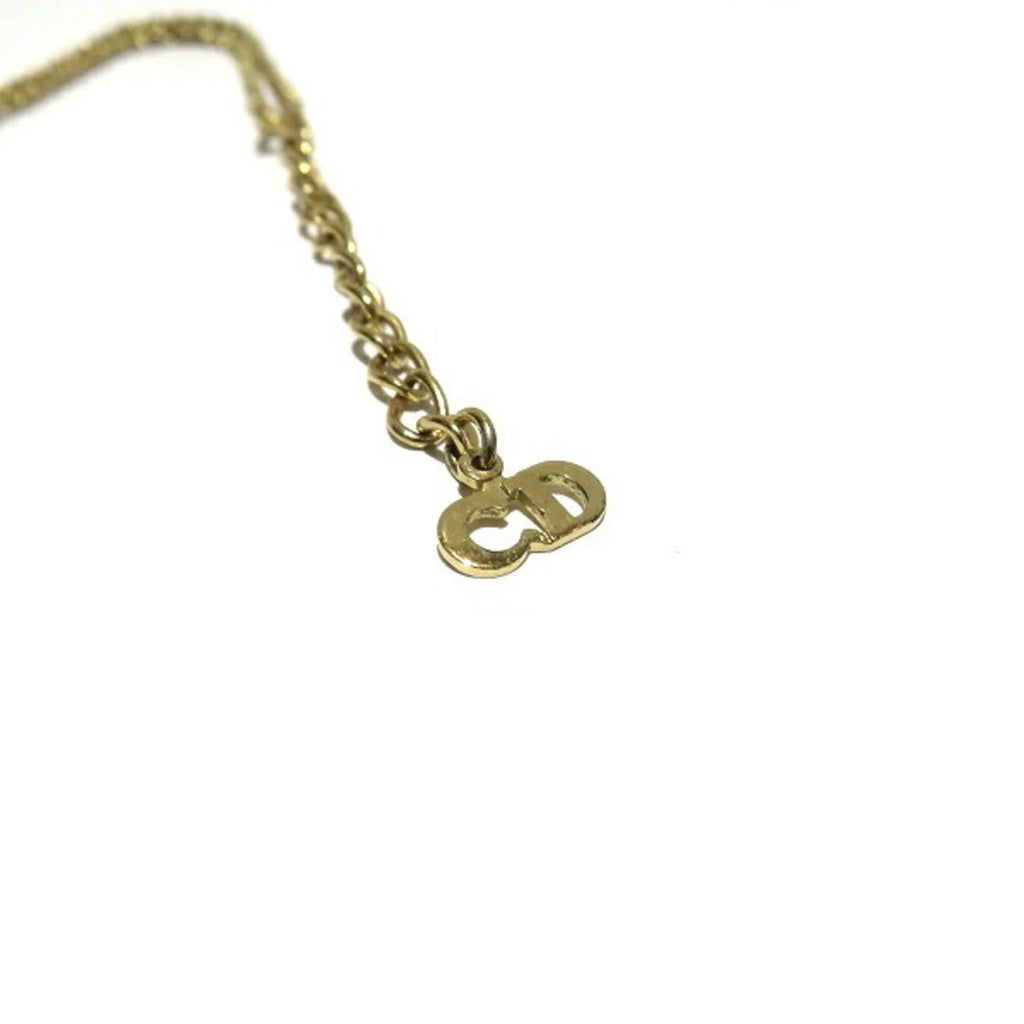 for Women Gold Accessory Christian Motif Necklace Pre-Owned (Good) Heart Dior