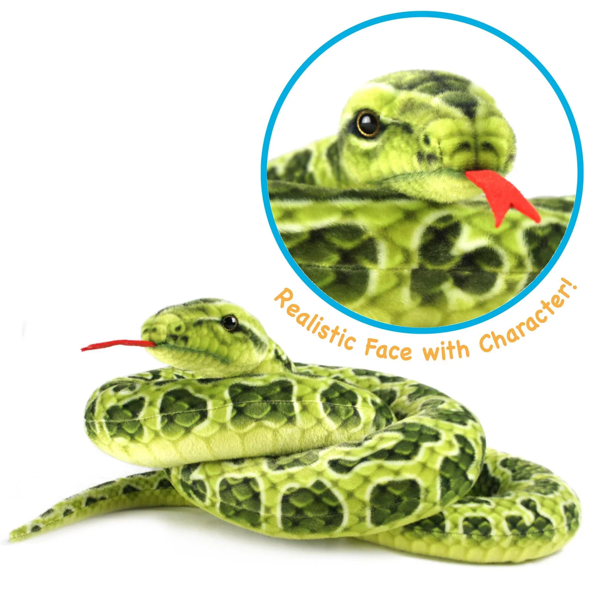 Animal the Green 100 Plush Stuffed Tiger | Gustavo by | Tale Toys Anaconda Inch Snake