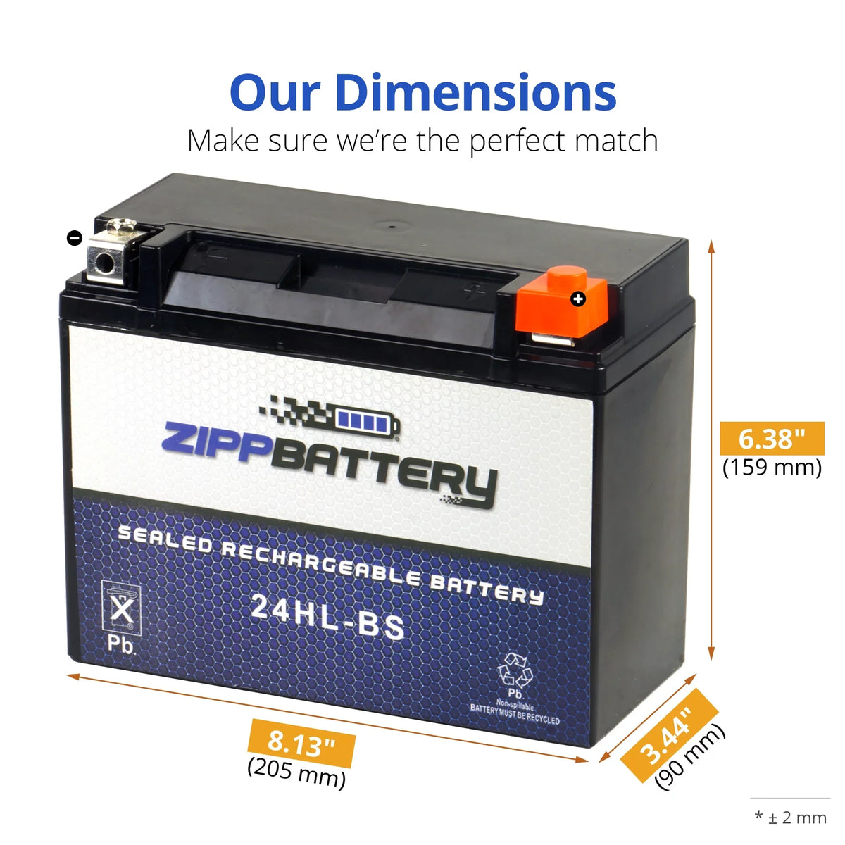 Kawasaki Ah, 12 (24HL-BS Zg1200 for Motorcycle 1995 Voyager Volt,21 Battery Xii 260 CCA) Zipp YTX24HL-BS 1200cc Battery